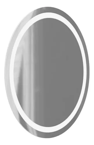 Espejo Circular Con 3 Tipos De Luces Led Gris