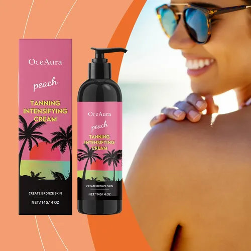 Crema Corporal Autobronceadora De Melocotón Y Aloe