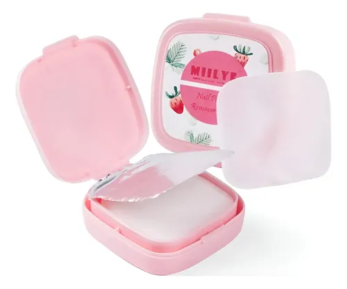 80 Toallitas Removedoras De Esmalte Miilye – Sin Acetona