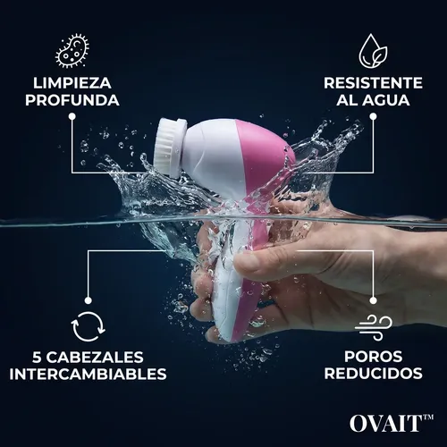 Cepillo Electrico Limpiador Facial 5 En 1 Piel Más Suave