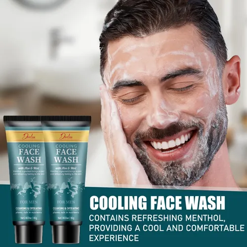 Gel Facial Refrescante Para Hombres – Limpieza Profunda X2