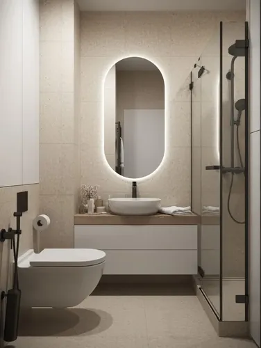 Espejo Ovalado Píldora Led 80x50cm