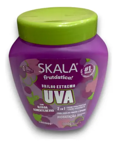 Skala Frutastica Crema Mascara Para Peinar Uva 1000 Gr
