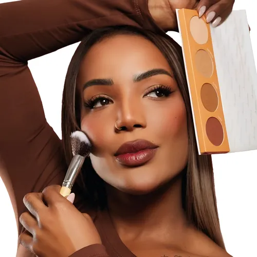 Kit Paleta Contorno Polvo Compacto Y Brocha Nathacha Nina