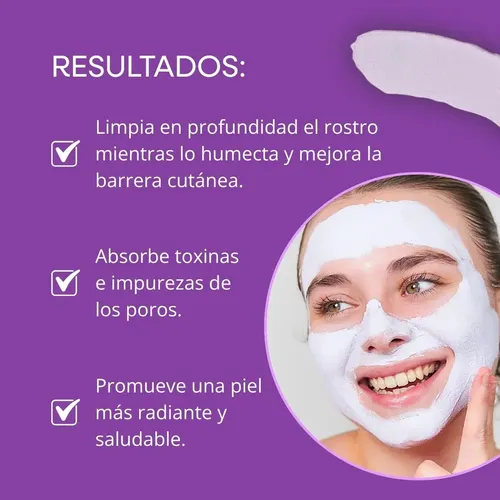 Mascarilla Facial Arcilla Ice Cream Mely Limpiadora Refresca Tipo De Piel Normal