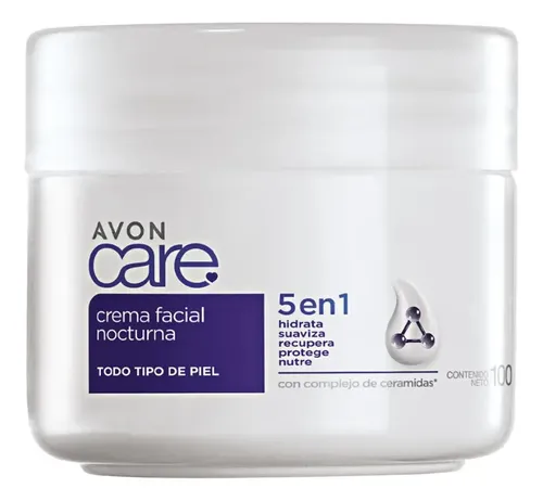 Crema Facial 5 En 1 Noche Avon Care Tipo De Piel Todo Tipo De Piel