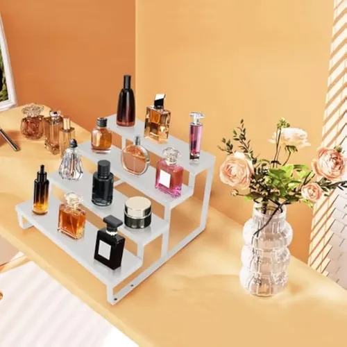 Organizador De Colonia De Madera Blanca Para