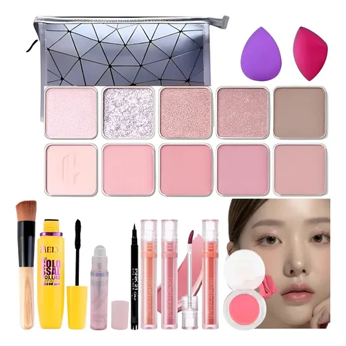 Kit Maquillaje Coreano Estilo K-beauty Perfecto Mujer Latina