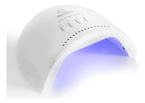 Lámpara Uv Led Blanca Para Uñas Con 3 Tiempos Y Sensor