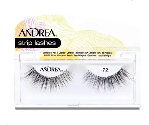 Pestañas Postizas Andrea Tira Color Negro Strip Lashes