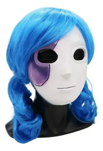 Peluca Azul Sally Face Para Cosplay Sallyface Con /&z