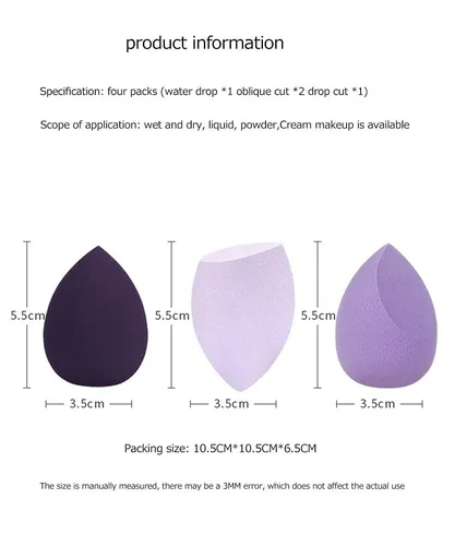 Esponjas De Maquillaje, Esponja Mezcladora De Bases Para Cor