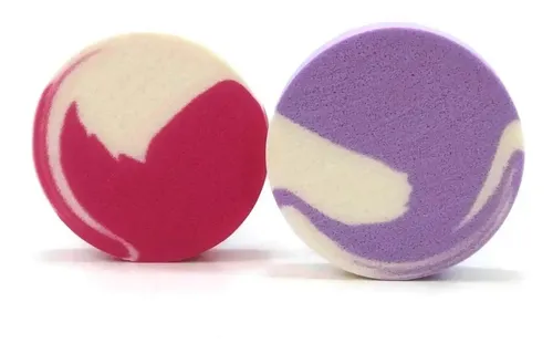 Set De 2 Esponjas Maquillaje De Latex Circulares 53 Mm