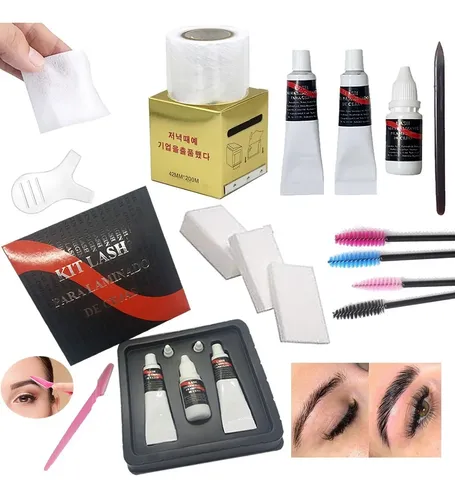 Kit Permanente Pestañas Bigudies Pegamento Lifting Tintura