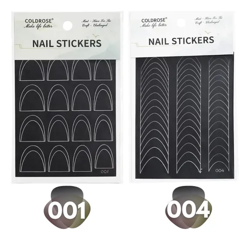 Stickers Para Uñas Francesitas Formas Deco Nail Cherimoya