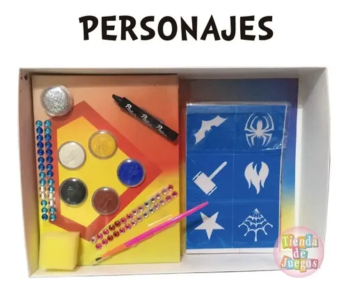 Kit Maquillaje Artistico Personajes Infantil Hipoalergenico