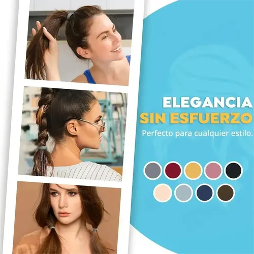 Xi 1209 Pcs Ligas Para Cabello Elásticas, Donas Para El Muje