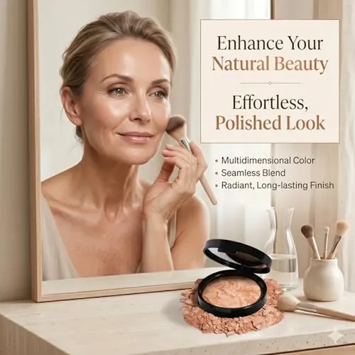 Polvo Bronceador Horneado Para Rostro, Bronce Natural, Libre