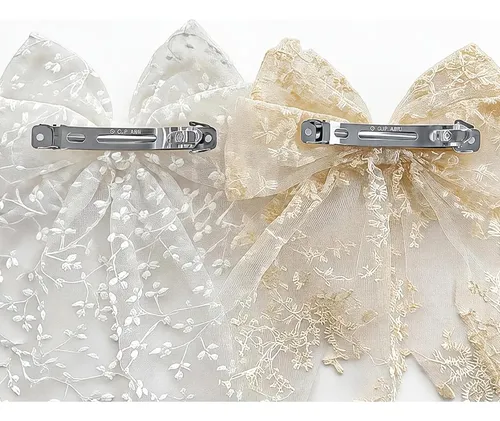 Coletero De Encaje Con Moño Para Mujeres Y Niñas 1 Uds Blanquecino Lace