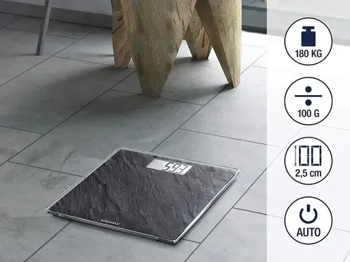 Balanza Digital Leifheit Style Sense Compact 300 Vidrio Templado Negro