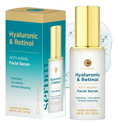 Sérum De Ácido Hialurónico Klar & Co Cuidado Facial Antienve Normal A Seca Día/noche