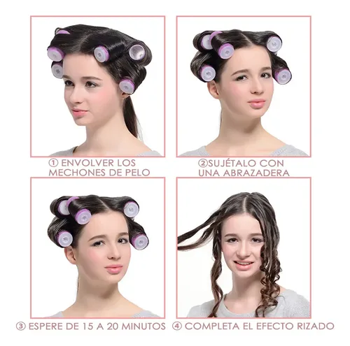 58 Piezas Tubos Para Cabello, Rulos De Plástico F.