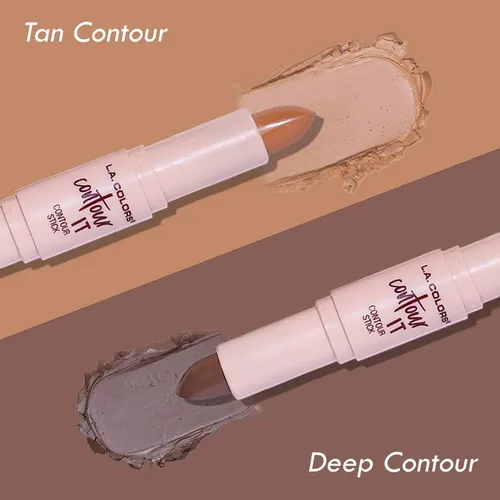 L.a. Colors Stick De Contorno Facial Doble Cara Tan/deep