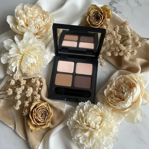 Paleta Cuarteto Sombras Ojos Azul Marrón Nude