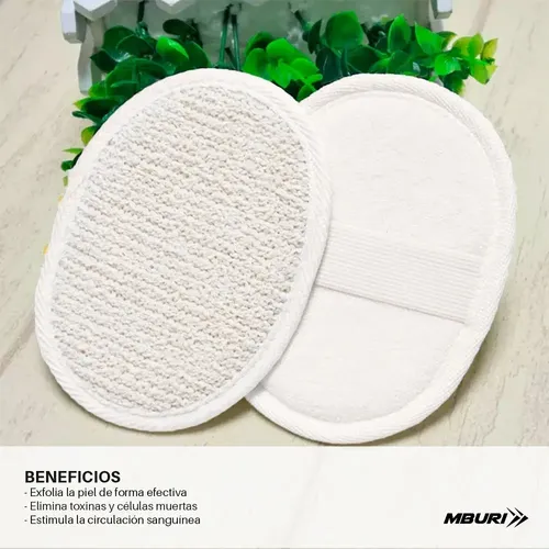 Manopla Para Ducha Lino Esponja Exfoliante Cuidado Personal