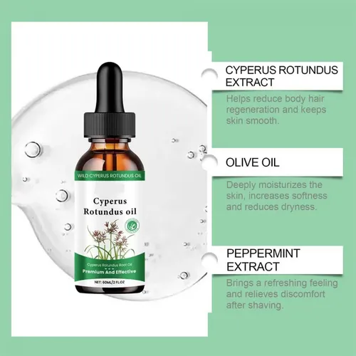 2 Unidades De Aceite 100% Cyperus Rotundus, Elimina El Vello