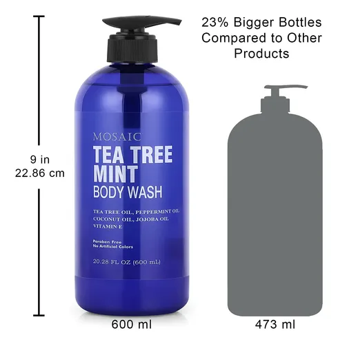 Gel Limpiador Corporal Con Menta Y Gel De Ducha Con Vitamina