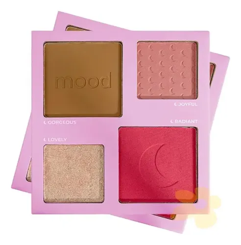 Paleta Rubor Contorno Iluminador Mood Ruby Rose Over The Top