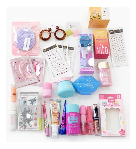 Kit Regalo Spa Mujer Con Maquillaje Y Cosmetiquera