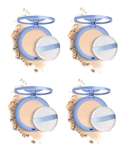 Para Bh Polvo Facial Oil Control, Polvo Mate, 4 Units, Space 4pcs 01 Marfil Clásico
