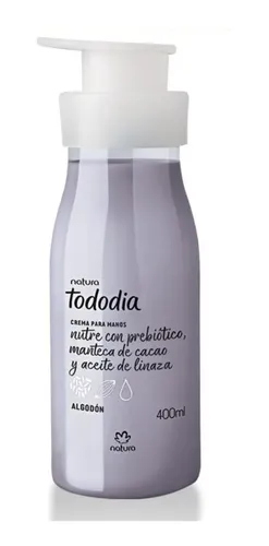 Crema Corporal Nutritiva Natura Tododia Algodón 400 Ml Fragancia Suave