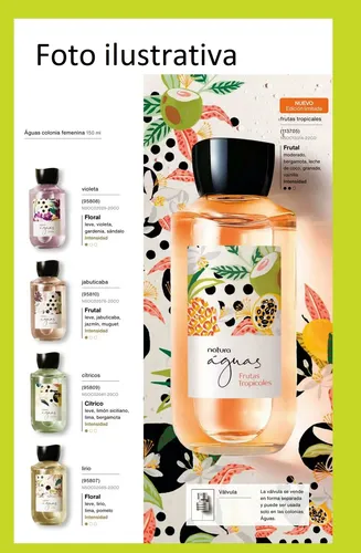 Aguas De Colonia Frutas Tropiales Femenina Natura Vegano