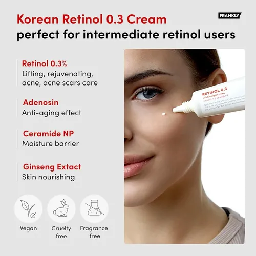 Crema Retinol 0.3% Frankly 20ml Anti-edad Coreana