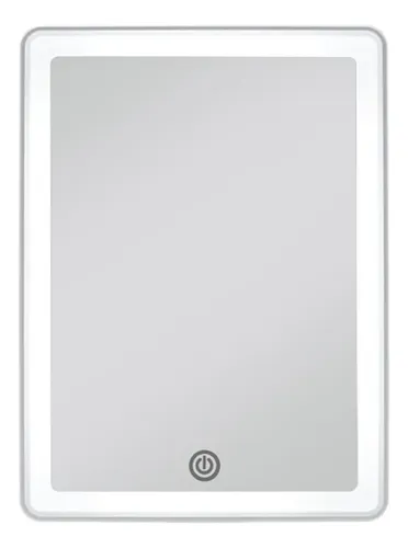 Espejo Rectangular Led Táctil Frío Usb 20 Cm Maquillaje