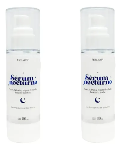 Kit X2 Serum Nocturno Frilayp 80ml Provitamina B5 + Biotina