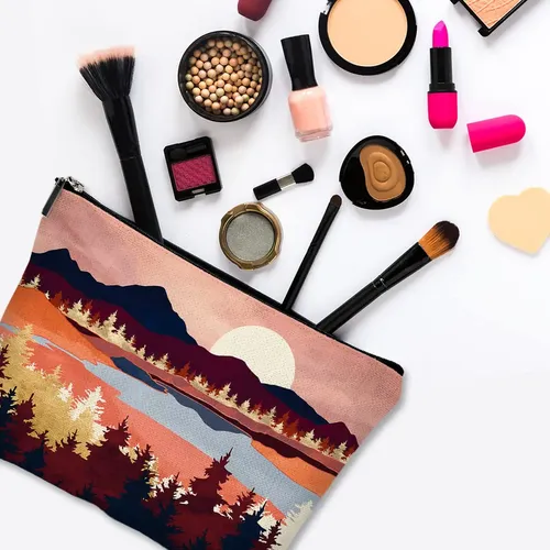 Bolsa De Maquillaje Givotin, Bonita Lona Impermeable Para Mu
