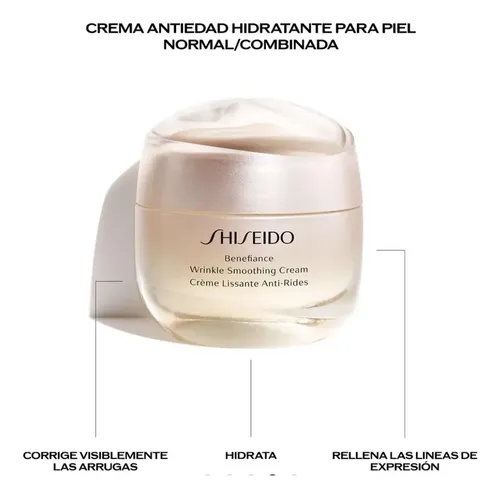 Shiseido -benefiance Wrinkle Smoothing Cream Anti-rides 50ml Todo Tipo De Piel Día/noche