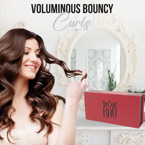 Rizador De Cabello Sin Calor Kav Set De Rulos De Seda Morera