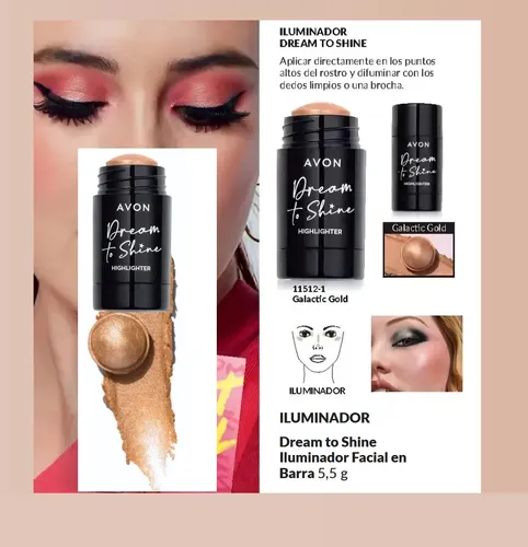 Iluminador En Barra Dream To Shine 5,5g Avon