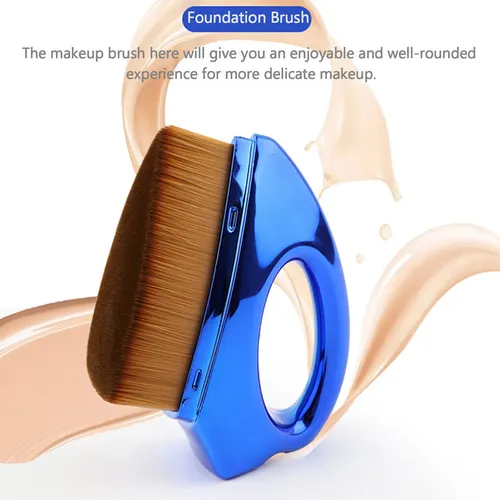 Brocha Plana Para Base Líquida Y Cremosa Maquillaje
