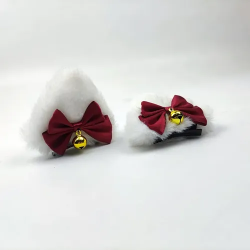 Broches Para El Pelo De Orejas De Oso Y Gato Con Campanitas