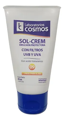Fotoprotector Facial Uvb Uva Fps45 Con Acido Hialuronico