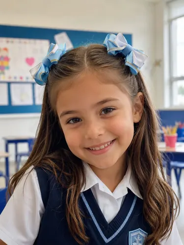 Moño Colita Niña Lazo Set X6 Cinta Gros Importada