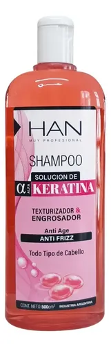 Han Shampoo Solucion De Keratina Anti Frizz Anti Age 500