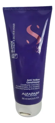 Acondicionador Alfaparf Anti-yellow Blonde & Silver Hair 200ml Semi Di Lino