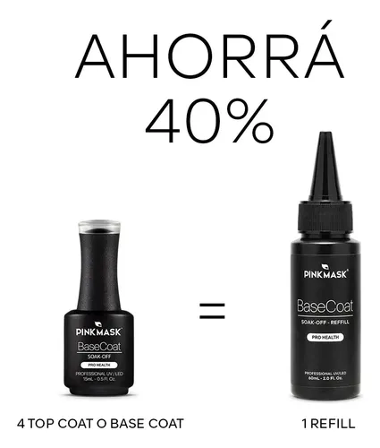 Esmalte Semipermanente – Base Coat – Refill Transparente